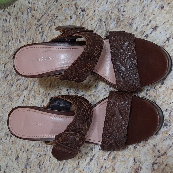 calvin klein high heel shoes